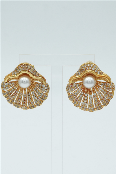 Özgün Tasarımlı  Premium Küpe Gold