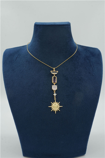 Premium Uçlu Kolye Gold