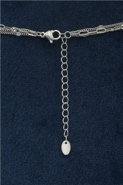 Premium Çoklu Kolye Silver