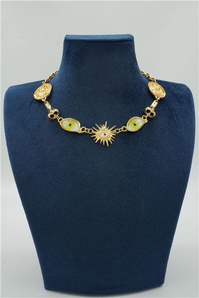 Özgün Tasarımlı Premium Kolye Gold