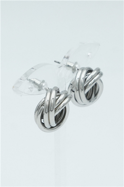 Özgün Tasarımlı  Premium Küpe Silver