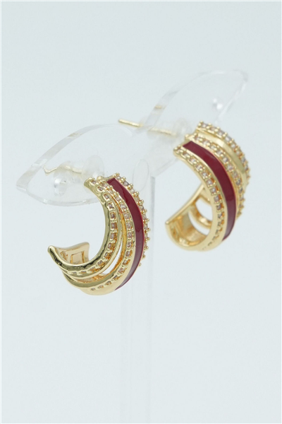 Özgün Tasarımlı  Premium Küpe Gold