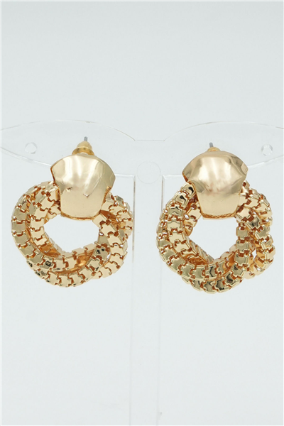 Özgün Tasarımlı  Premium Küpe Gold