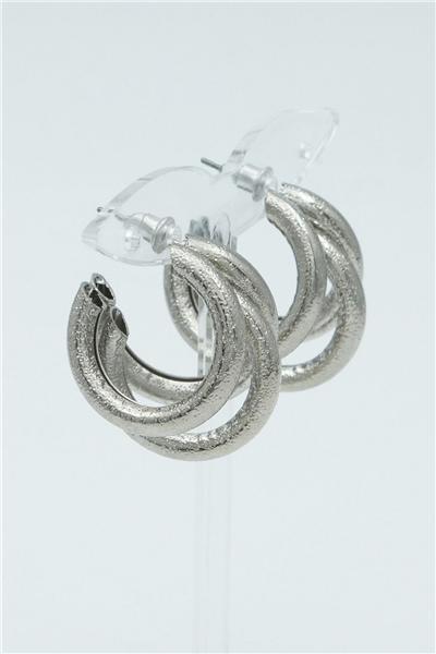Özgün Tasarımlı  Premium Küpe Silver