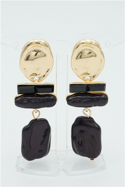 Özgün Tasarımlı  Premium Küpe Gold