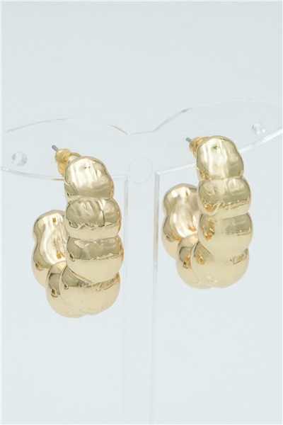 Özgün Tasarımlı  Premium Küpe Gold