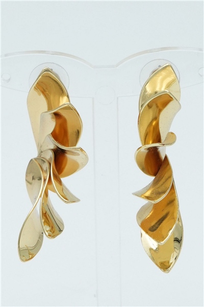 Özgün Tasarımlı  Premium Küpe Gold