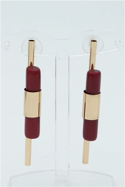 Özgün Tasarımlı  Premium Küpe Gold
