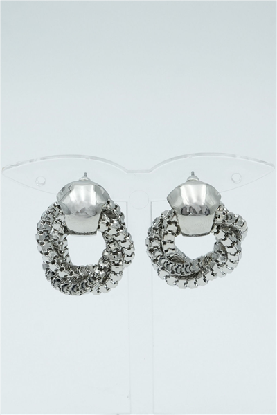 Özgün Tasarımlı  Premium Küpe Silver