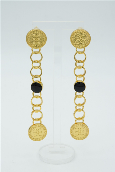 Özgün Tasarımlı  Premium Küpe Gold