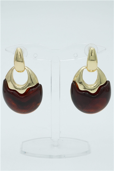 Özgün Tasarımlı  Premium Küpe Gold