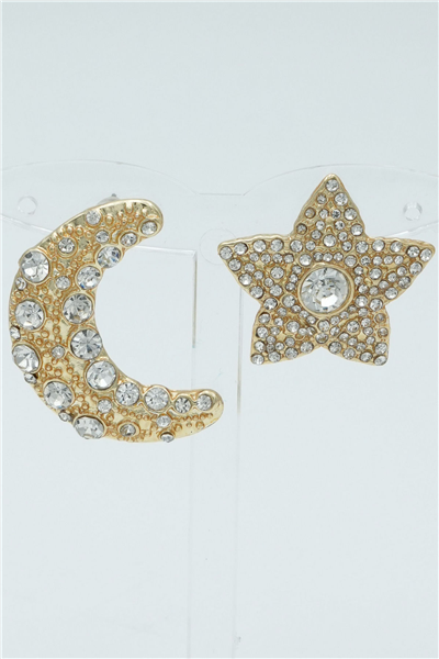Özgün Tasarımlı  Premium Küpe Gold