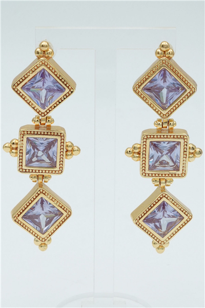 Özgün Tasarımlı  Premium Küpe Gold