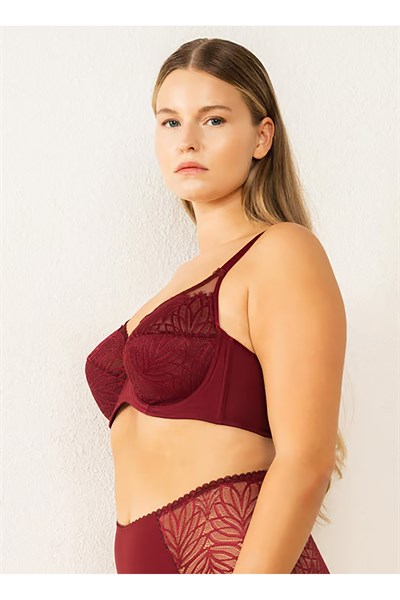 Bordo Balenli Sütyen 6485