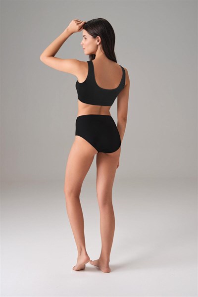 DOREANSE Kadın Viskon Fitilli Kaplı Spor Sütyen 5555