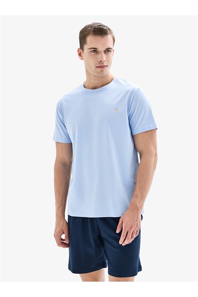 Erkek Pijama Takımı 40899 - Mavi