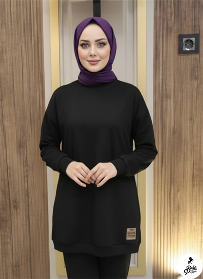TunikBala GiyimBala GiyimArmalı Yırtmaçlı Tesettür Tunik