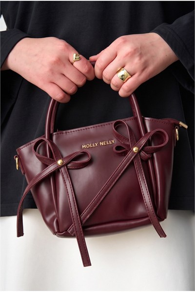 Molly Nelly Kadın Fiyonklu Günlük El ve Omuz Çantası D2672