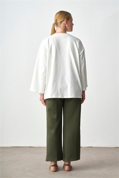 Molly Nelly Kadın Geniş Kol Basic Body Sweat