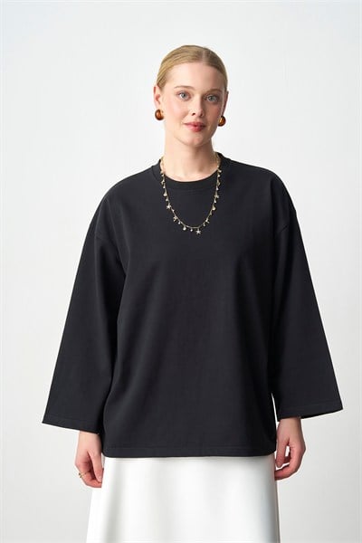 Molly Nelly Kadın Geniş Kol Basic Body Sweat