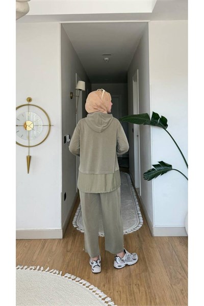 Molly Nelly Kadın Kapşonlu Spor Şık Takım