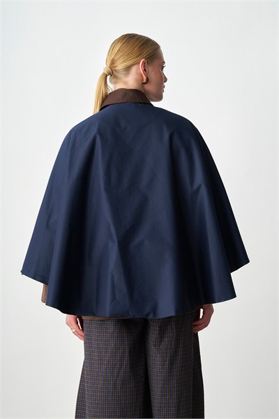 Molly Nelly Kadın Oversize Trençkot Panço