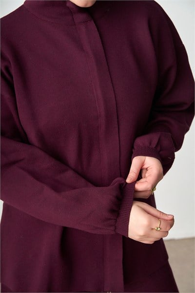 Molly Nelly Kadın Triko Fermuarlı Oversize Takım