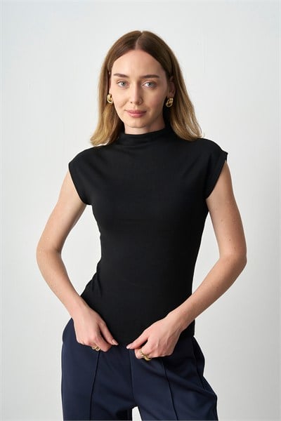 Molly Nelly Kadın Yüksek Yaka T Kol Body