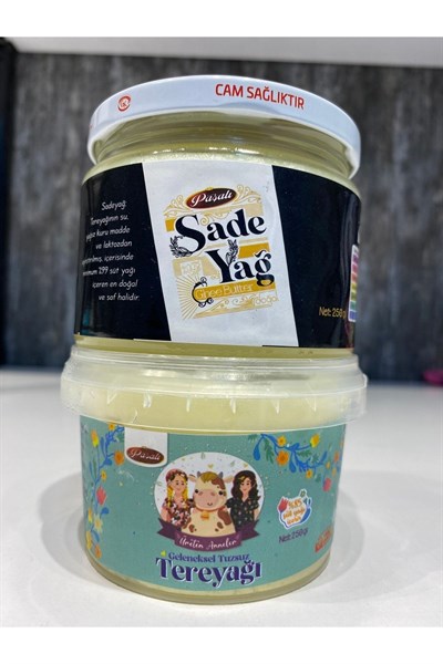 250 gr Tuzsuz Pastörize Yayık Tereyağ 250 gr Tuzsuz Sade Yağ
