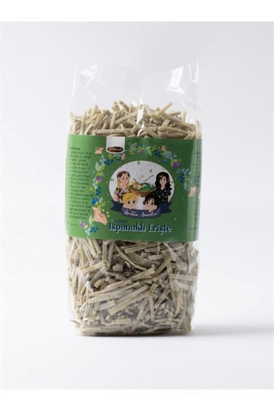 Tuzsuz Ispanaklı Erişte 1 Kg