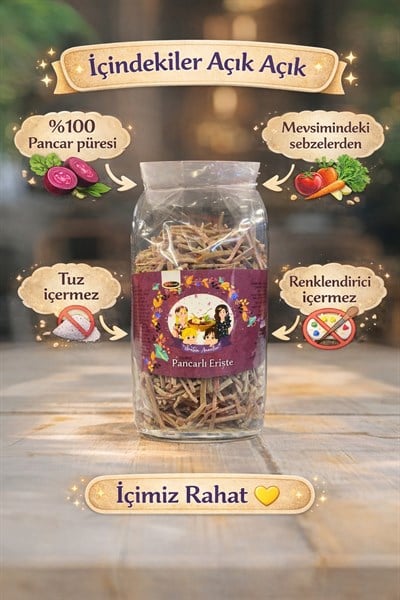 Tuzsuz Pancarlı Erişte 1kg