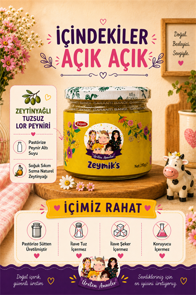 ZEYMİK's (Zeytinyağlı lor peyniri ) 250 gr