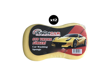 AGONCAR OTO YIKAMA SÜNGERİ 12'li