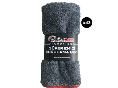 AGONCAR SÜPER EMİCİ KURULAMA BEZİ 50X70 CM 12'li