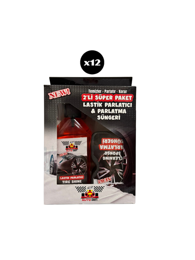 AUTO GEN LASTİK PARLATICI 2'Lİ SET 200 ML  12'li