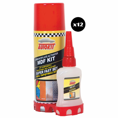 AUTOKİT MDF HIZLI YAPIŞTIRICI 12'li