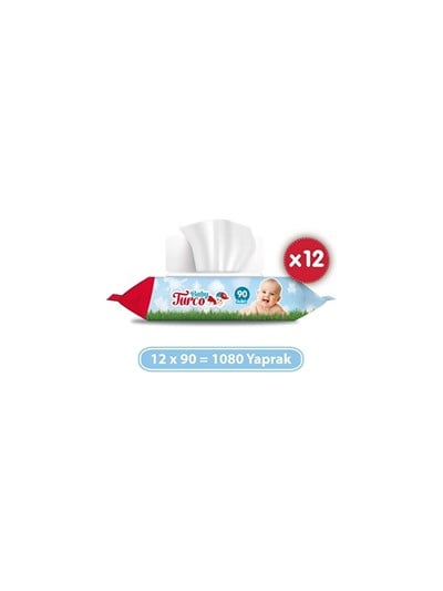 Baby Turco Islak Havlu 90'lı 12'li
