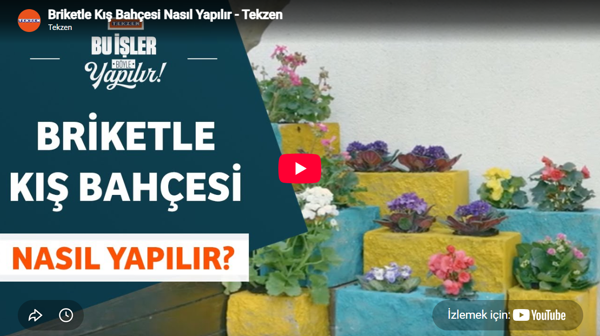 Briketle Kış Bahçesi Nasıl Yapılır?