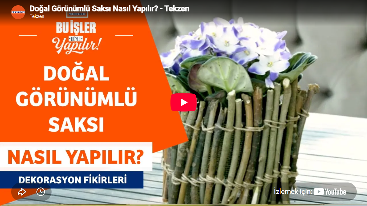 Doğal Görünümlü Saksı Nasıl Yapılır?