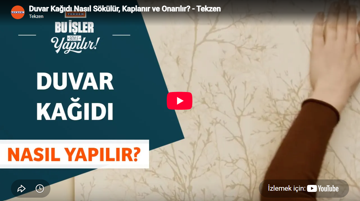 Duvar Kağıdı Nasıl Sökülür, Kaplanır ve Onarılır?