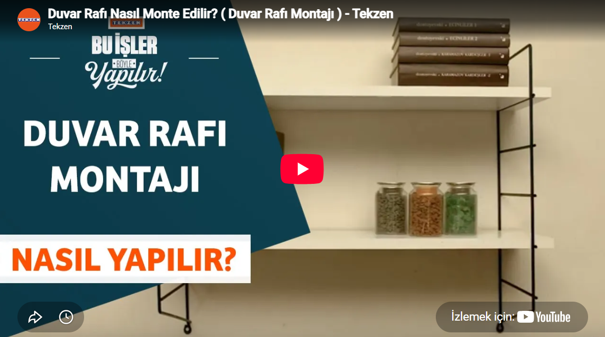 Duvar Rafı Nasıl Takılır?
