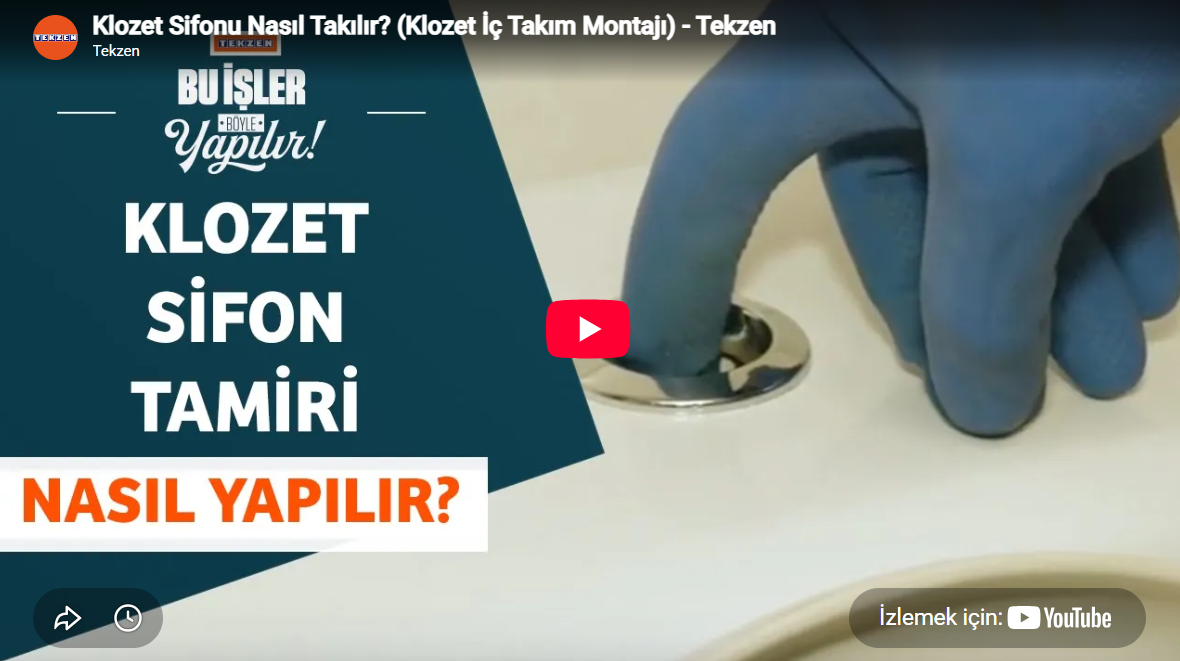 Klozet Sifonu Nasıl Değiştirilir?