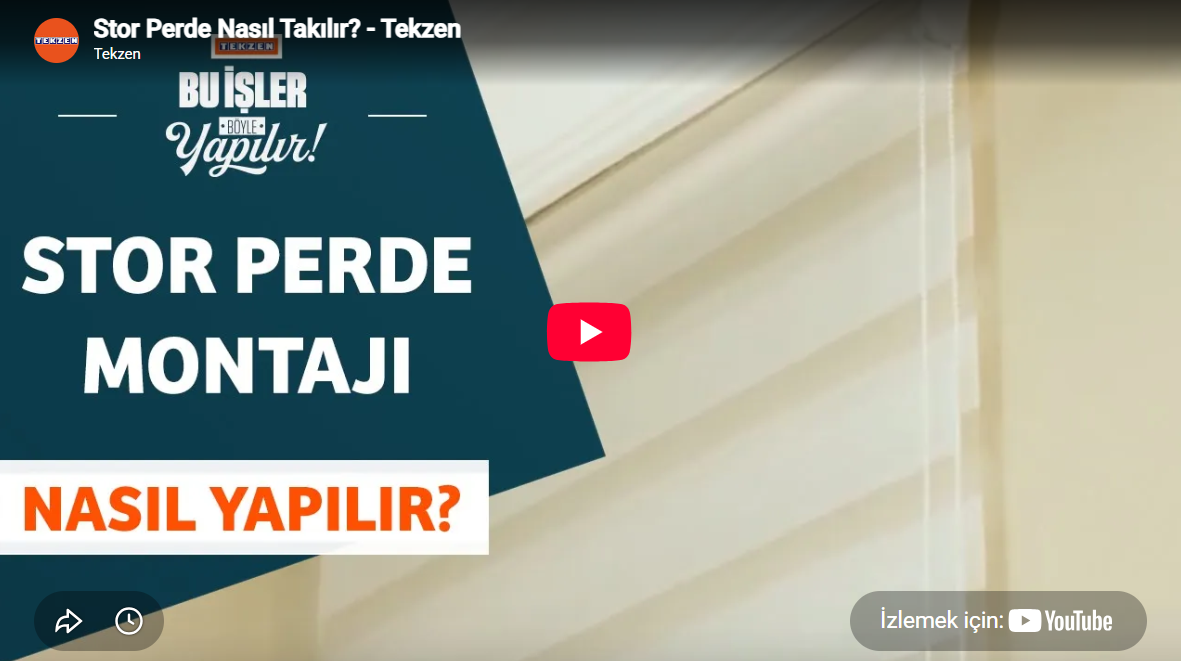 Stor Perde Nasıl Takılır?