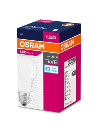 Osram Led Ampul 8.5W Beyaz Işık E27