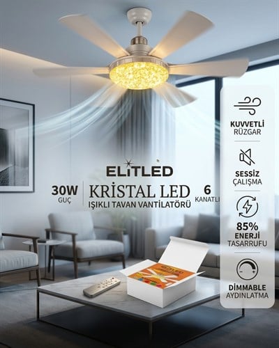 Vantilatörlü Led Ampul E27 Duy Kumandalı