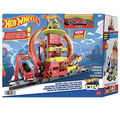  Hot Wheels Çember Pistli İtfaiye İstasyonu 