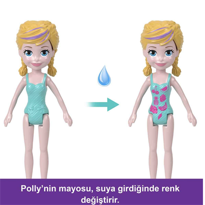  Polly Pocket Unicorn Bot Oyun Seti Taşınabilir Mini Oyun