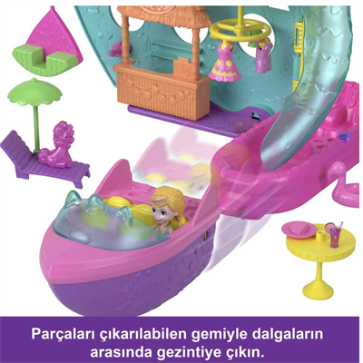  Polly Pocket Unicorn Bot Oyun Seti Taşınabilir Mini Oyun