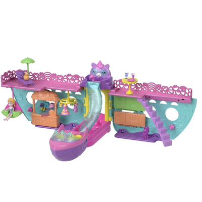  Polly Pocket Unicorn Bot Oyun Seti Taşınabilir Mini Oyun