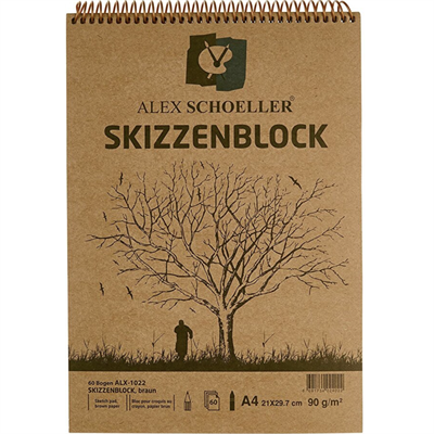 Alex Schoeller A4 60 Yaprak Spiralli Kraft Blok Modelleri 